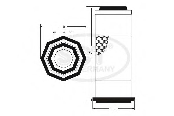 SCT Germany SB 3237 Air Filter